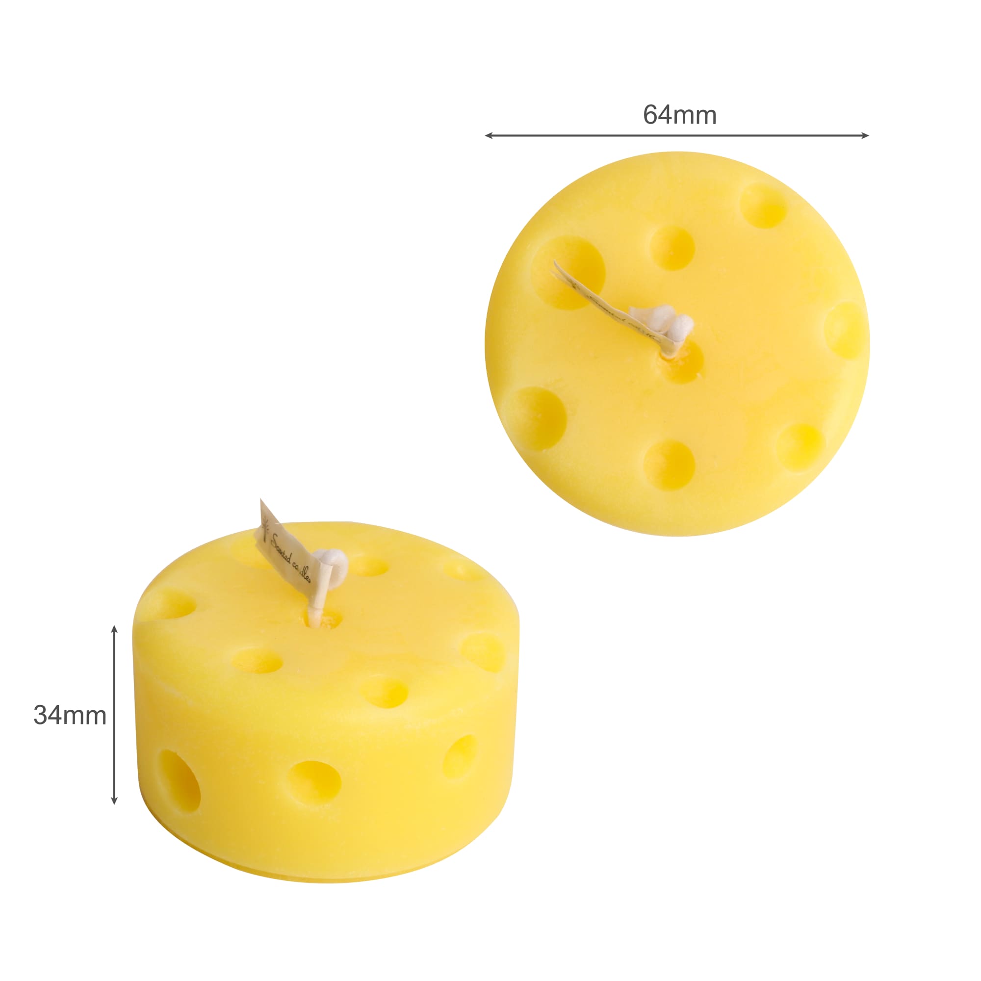 Round Shape Cheese Candles - PCHC003 Image