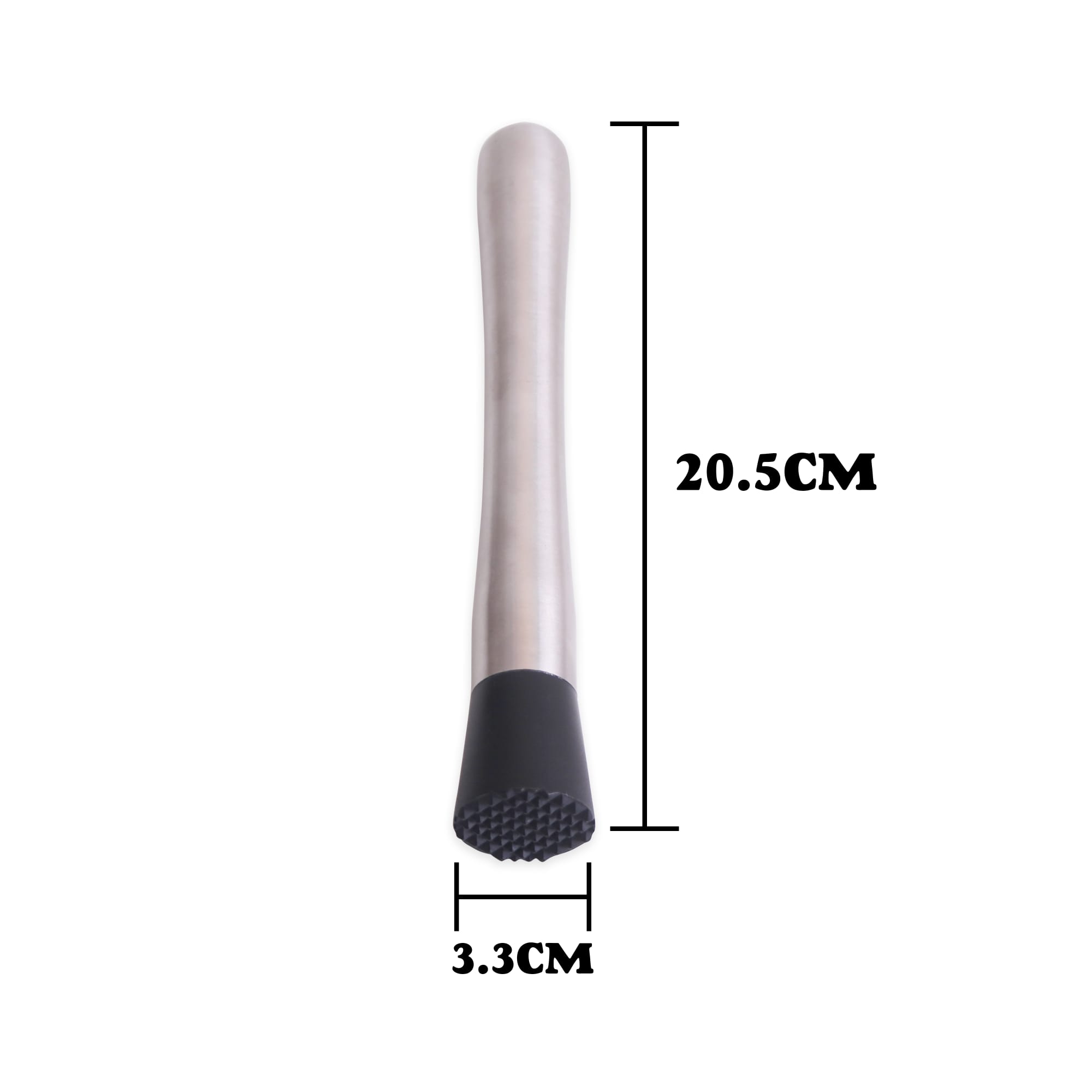 Short Stainless Steel Cocktail Muddler - PCH815 Image 