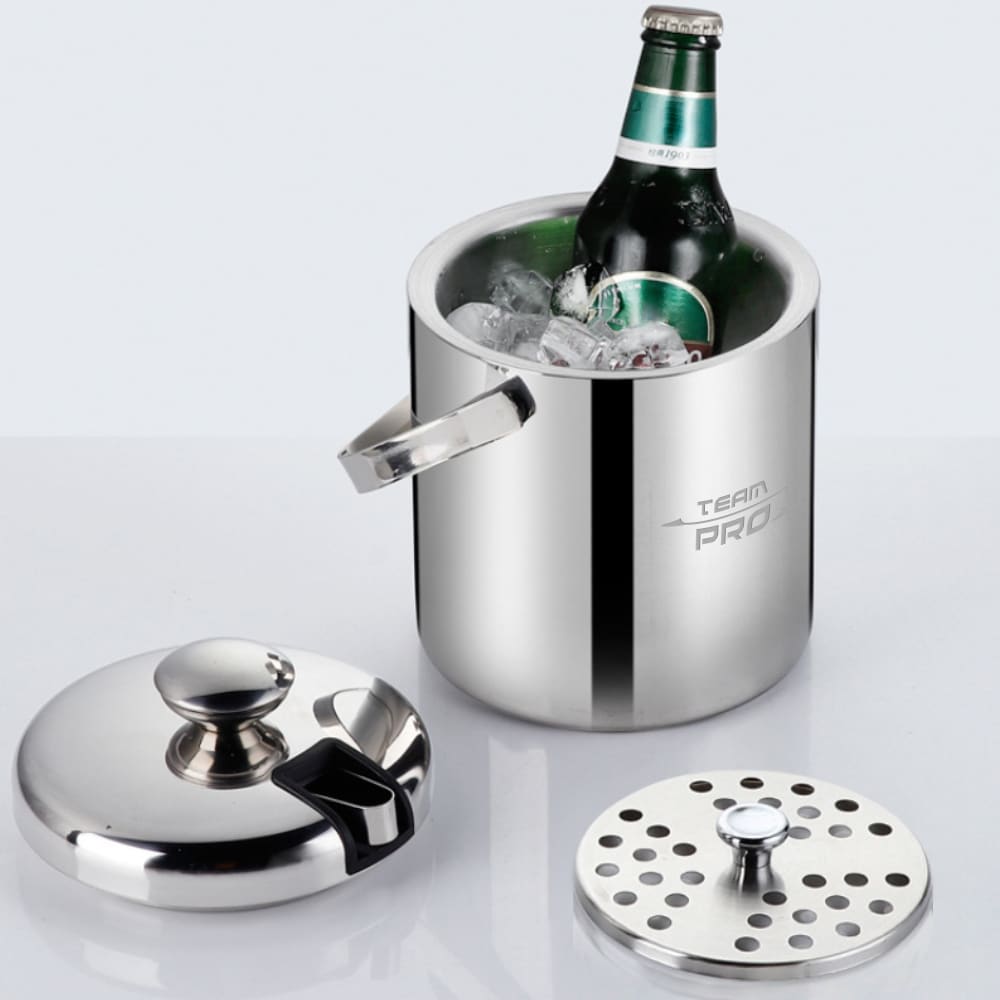 Ice Bucket With Lid And Tongs - PCH873 Image