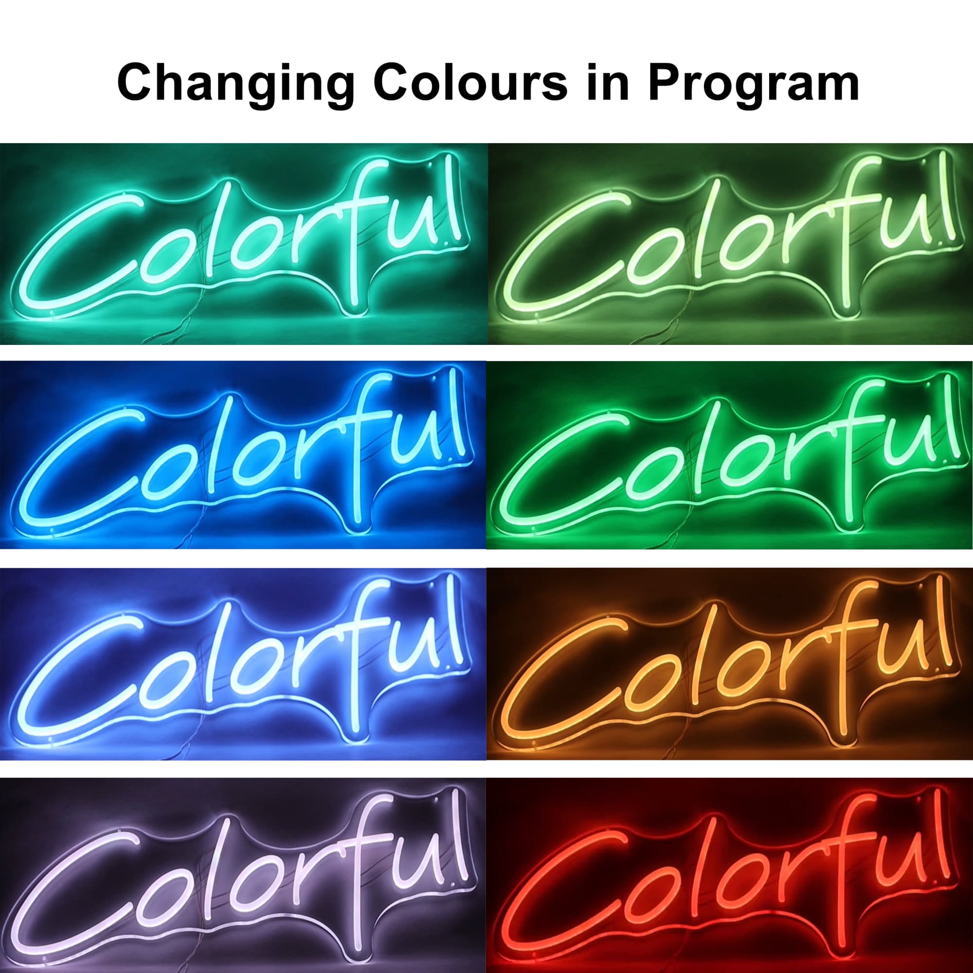 Multi-color Neon LED Sign - POS185 Image 
