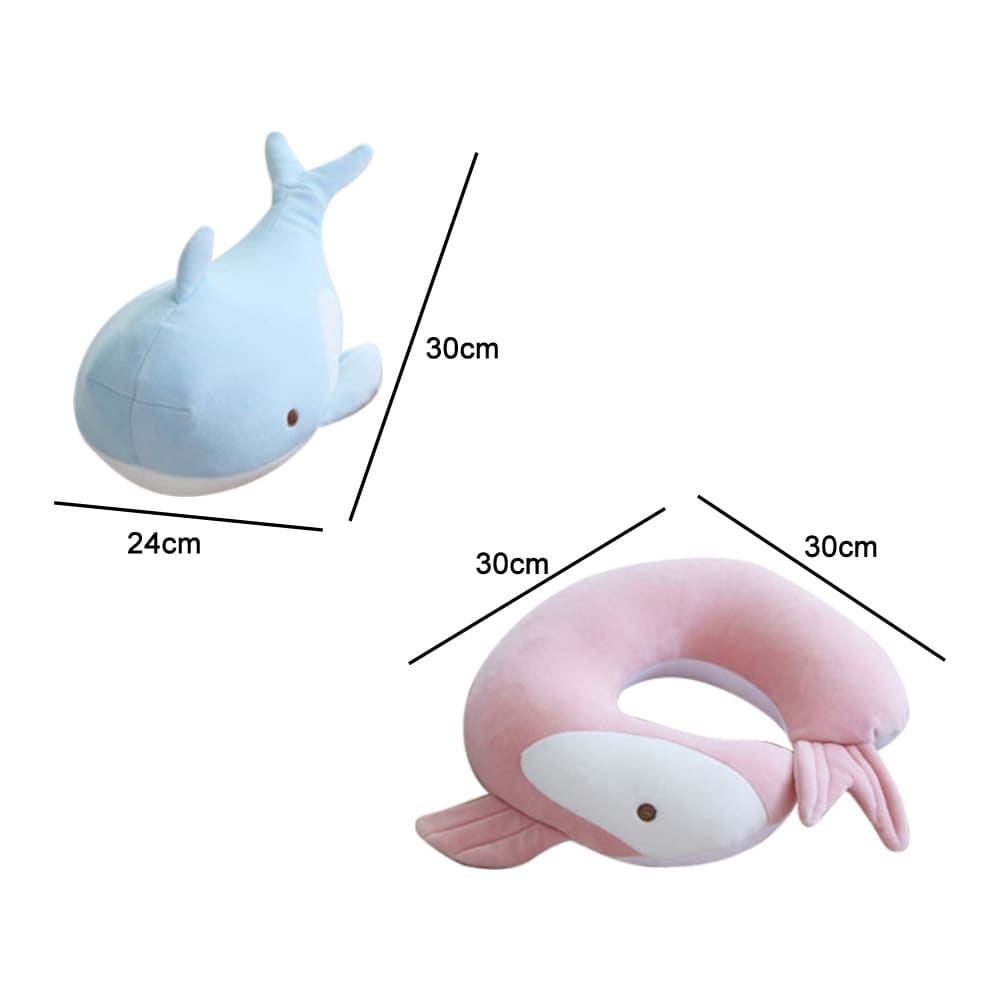 Whale Shaped 2 In 1 Travel Pillow - PCTP004 Image 