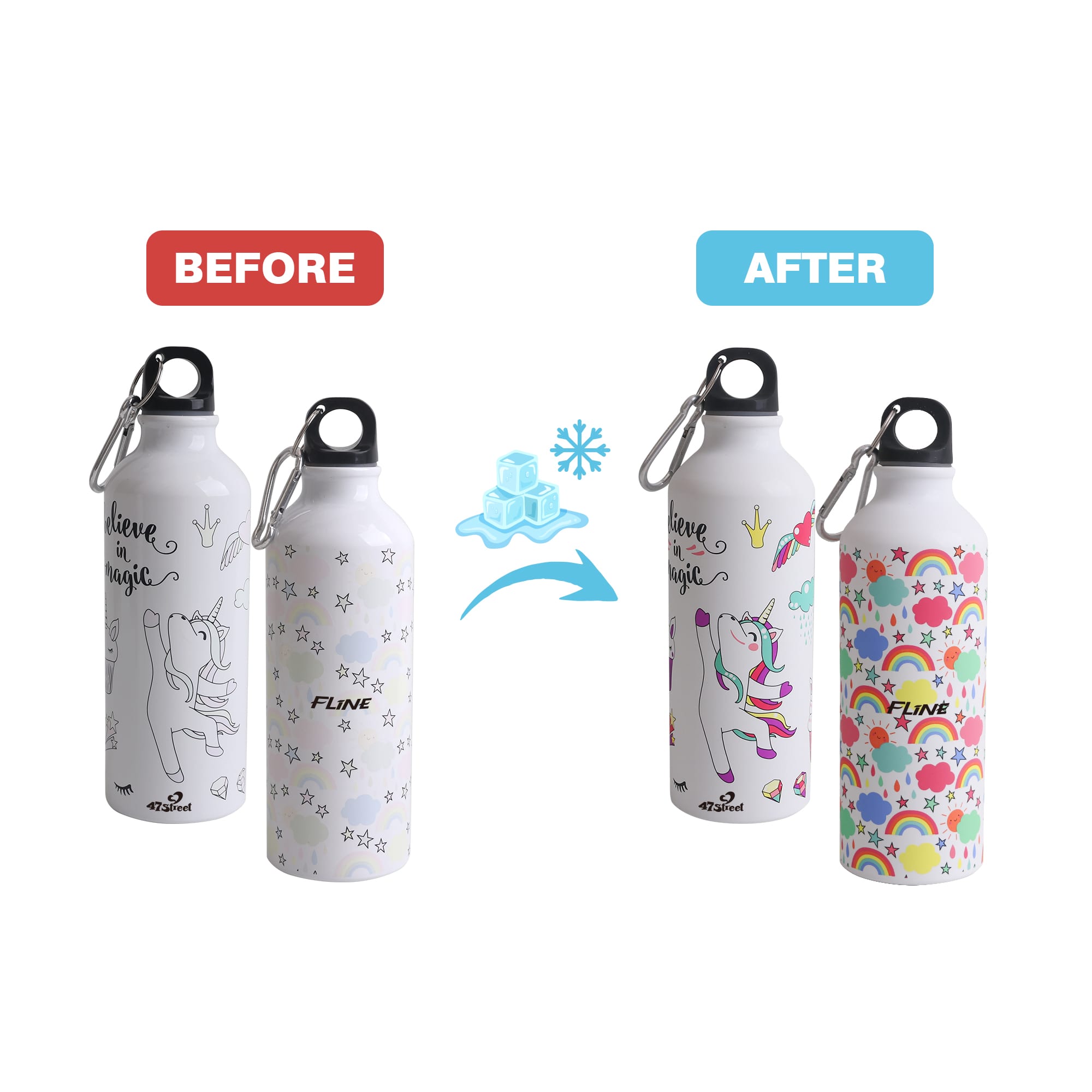 Aluminum Colour Changing Water Bottle - Image 4