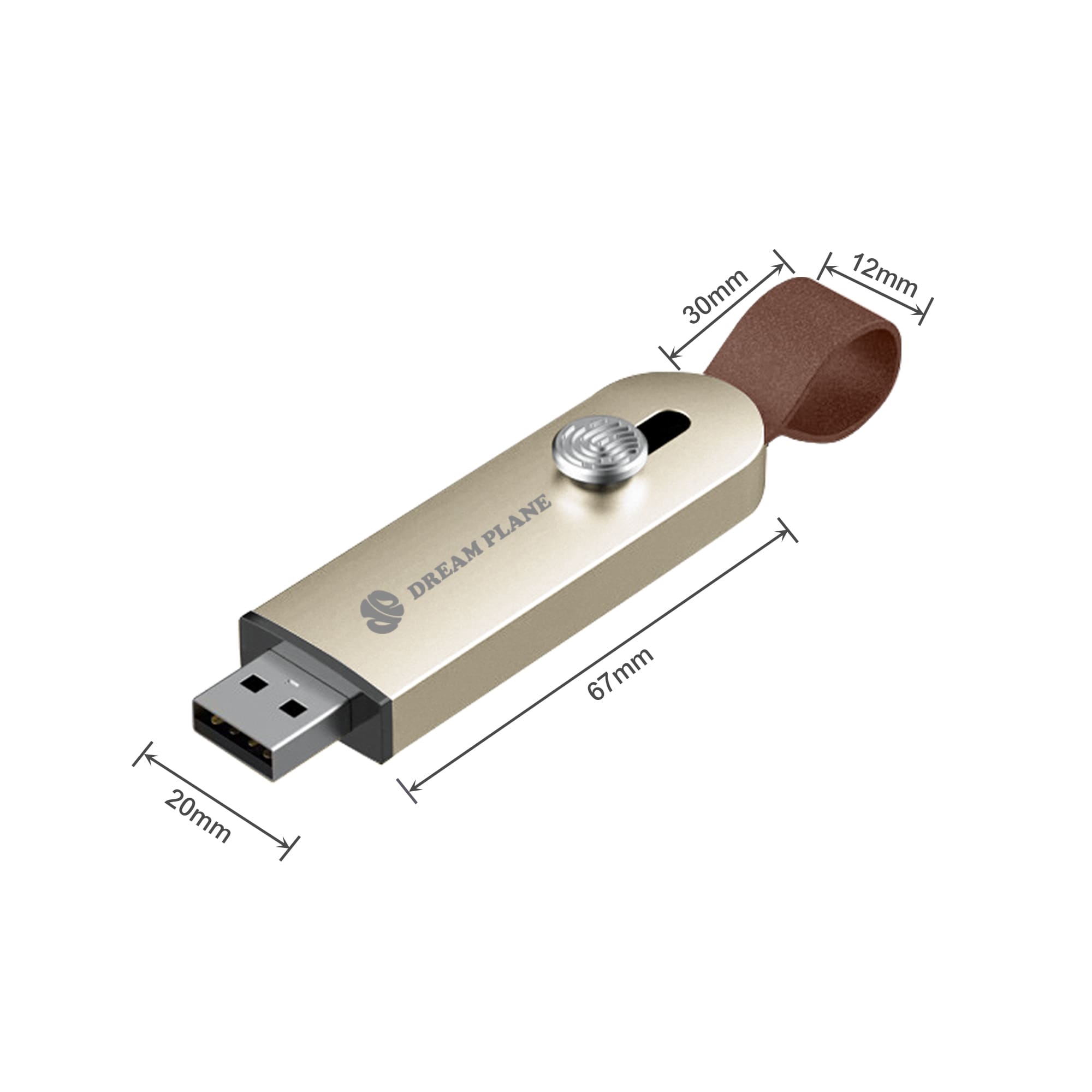 Alternative view of Sliding Metal Flash Drive