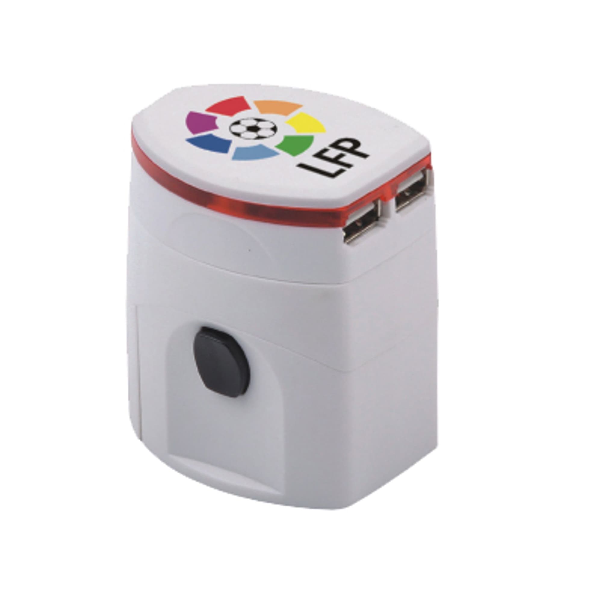 Alternative view of Light-up Universal Plug Travel Adapter With USB