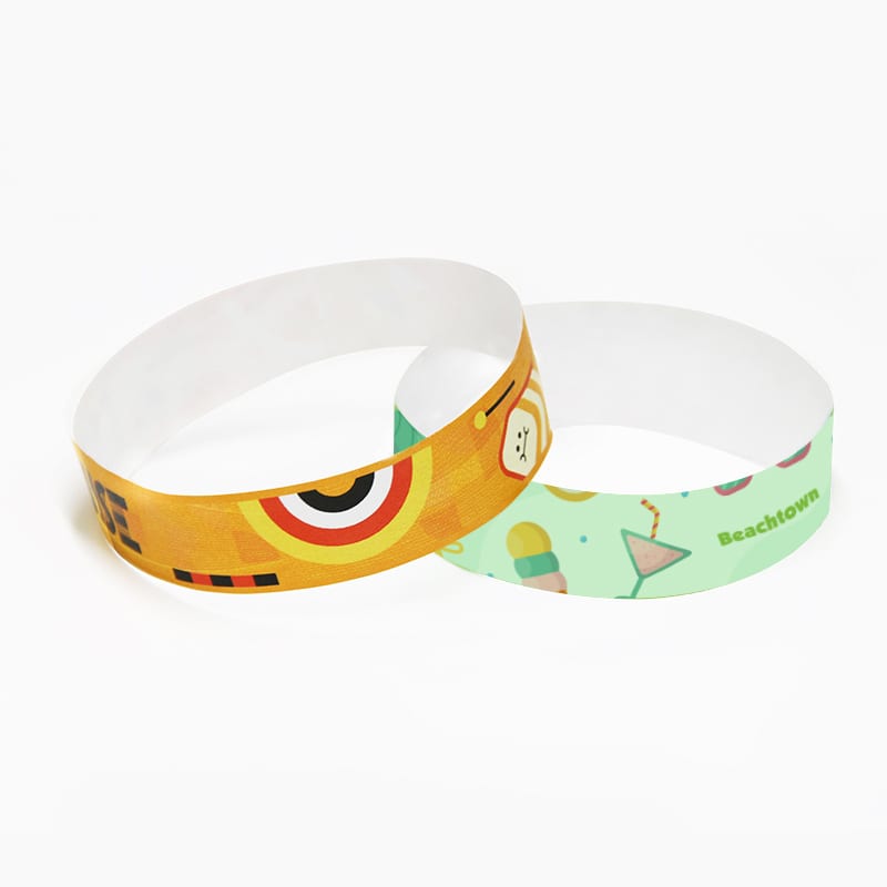 Alternative view of 19mm Width Disposable Full Colour Tyvek Wristband