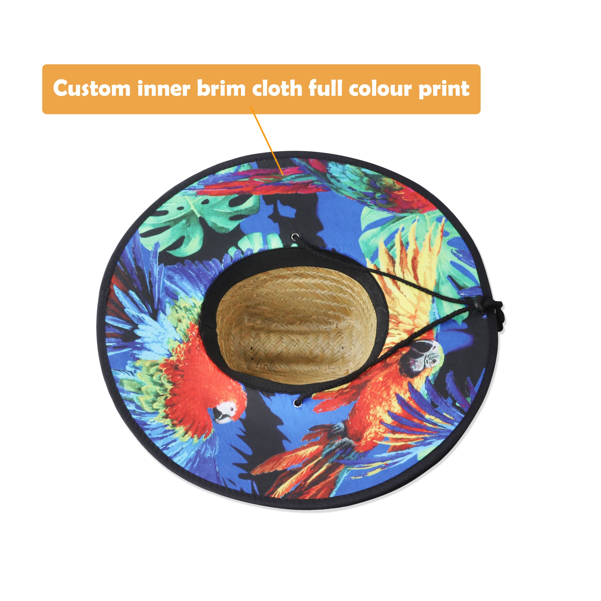 Straw Hat with String - PCH400 Image