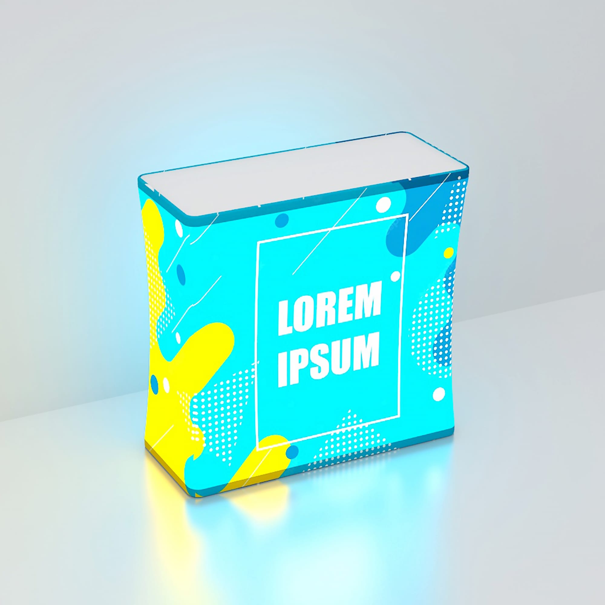 Backlit LED Spring Up Display - Rectangle - POS320 Image 
