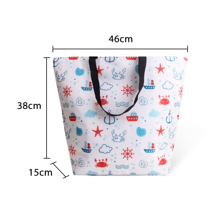 Alternative view of Polyester Large Cooler Tote Bag