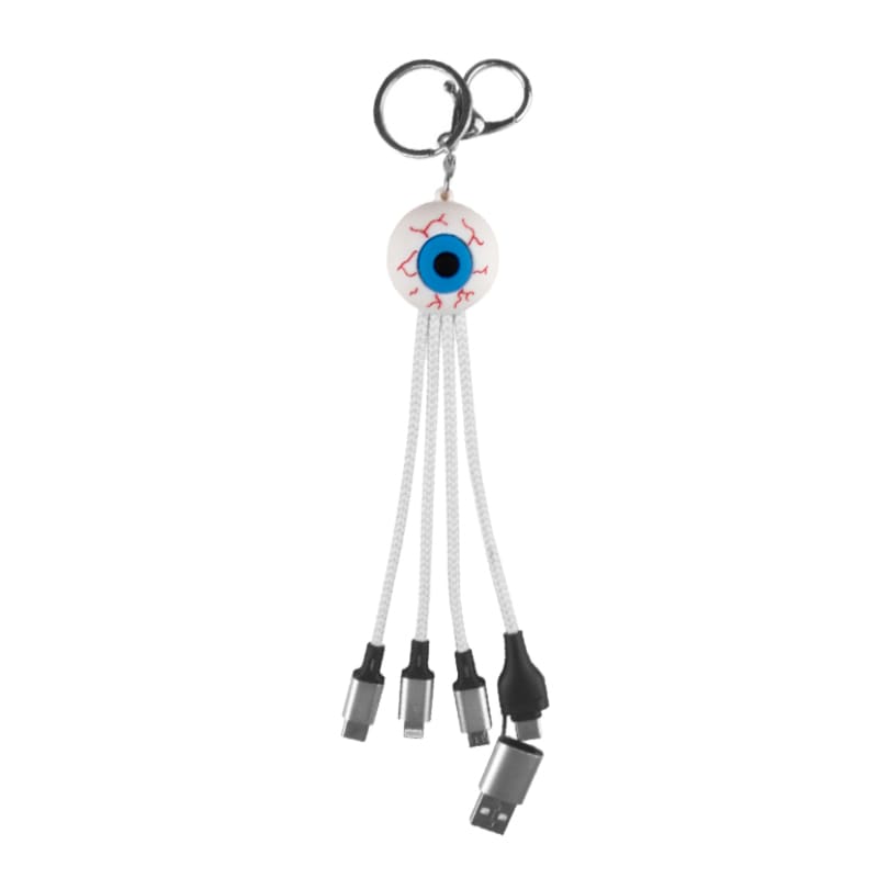 Custom Shape Light Up Charging Cable with Keyring - PCBA110 Image 