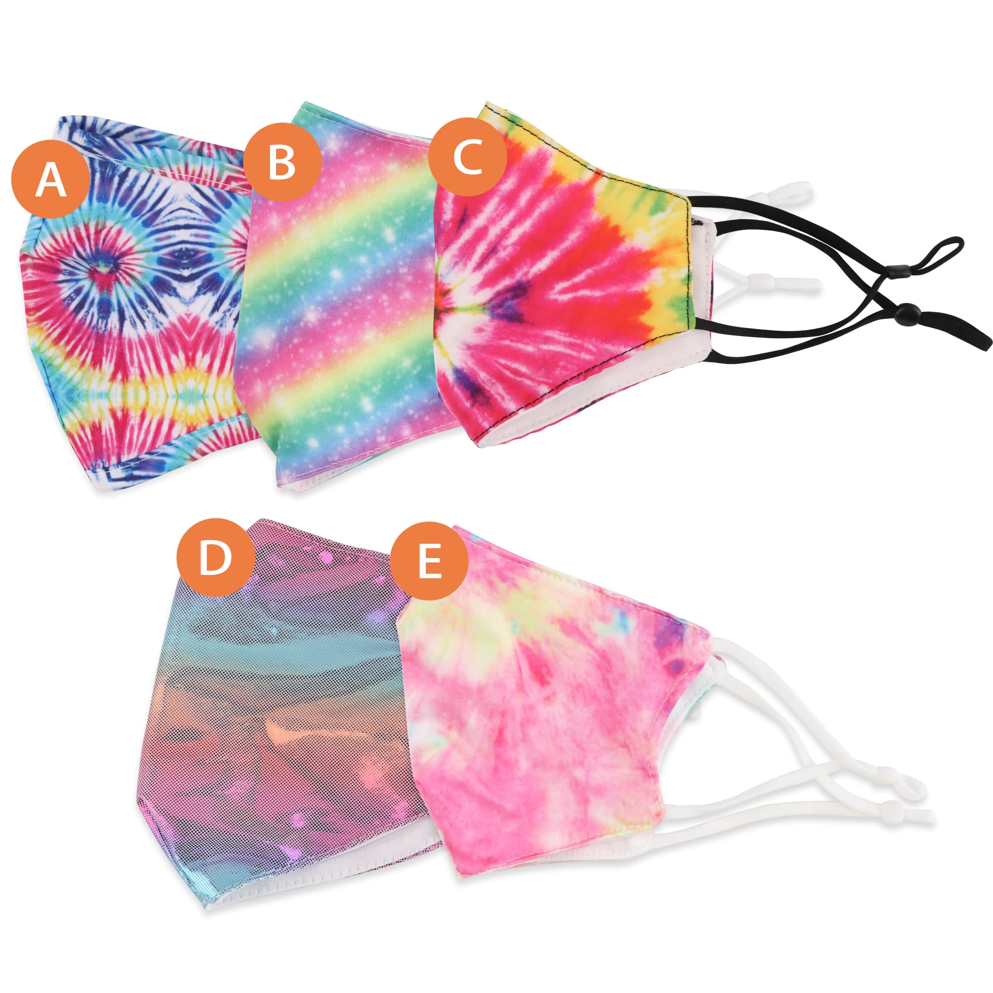 2-Ply Polyester Stylish Reusable Face Mask- 5 designs available - PCA065 Image