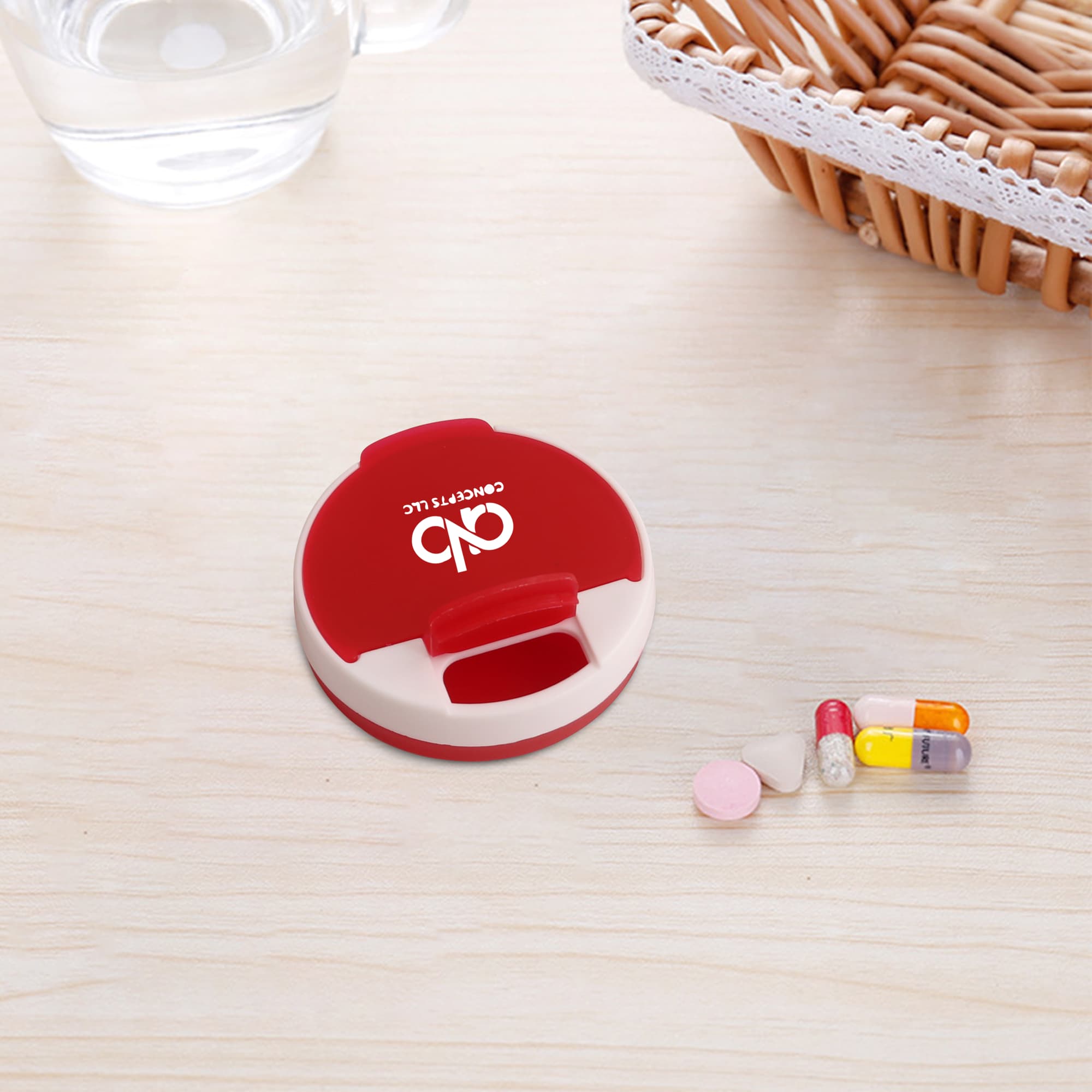Round Pill Box - PCH622 Image 