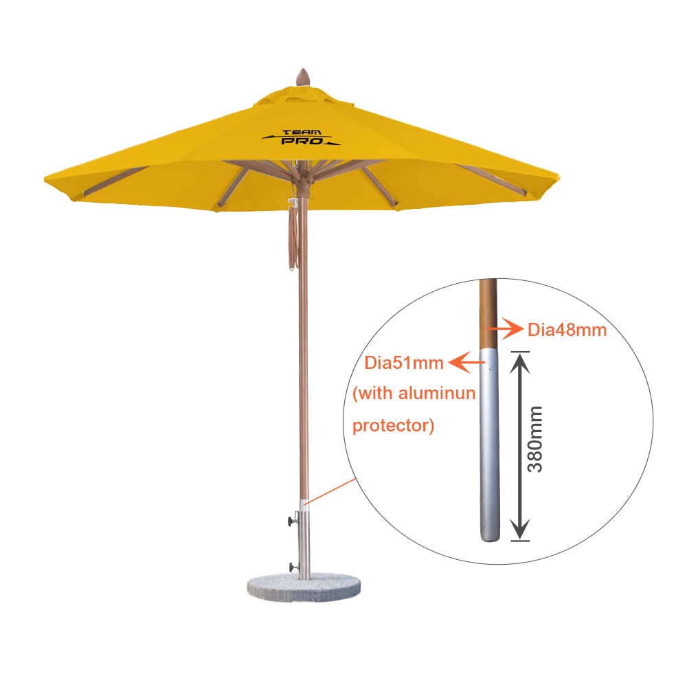 2.5x2.5m Wind-resistant Octagon Stock Colour Outdoor Umbrella