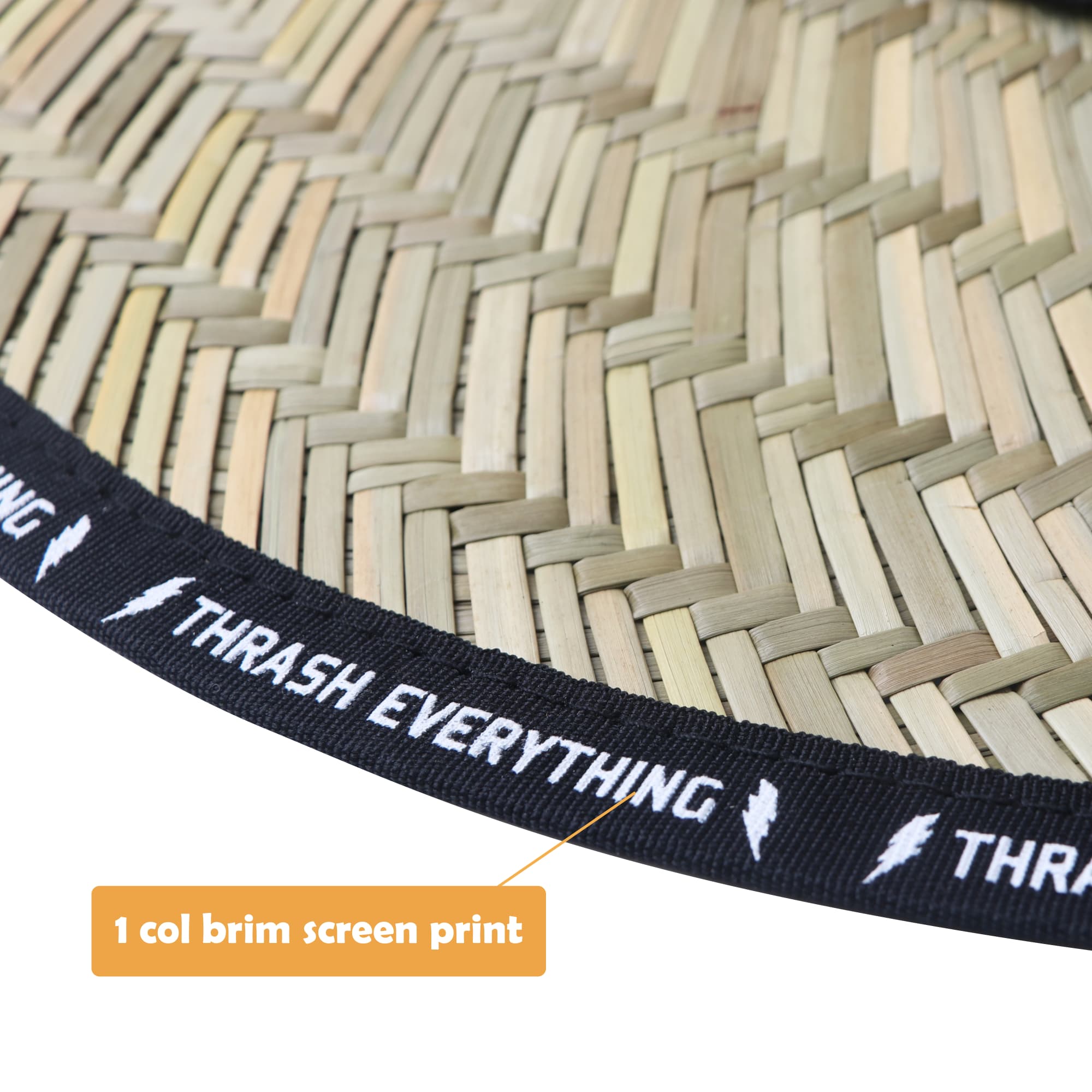 Straw Hat with String - PCH400 Image