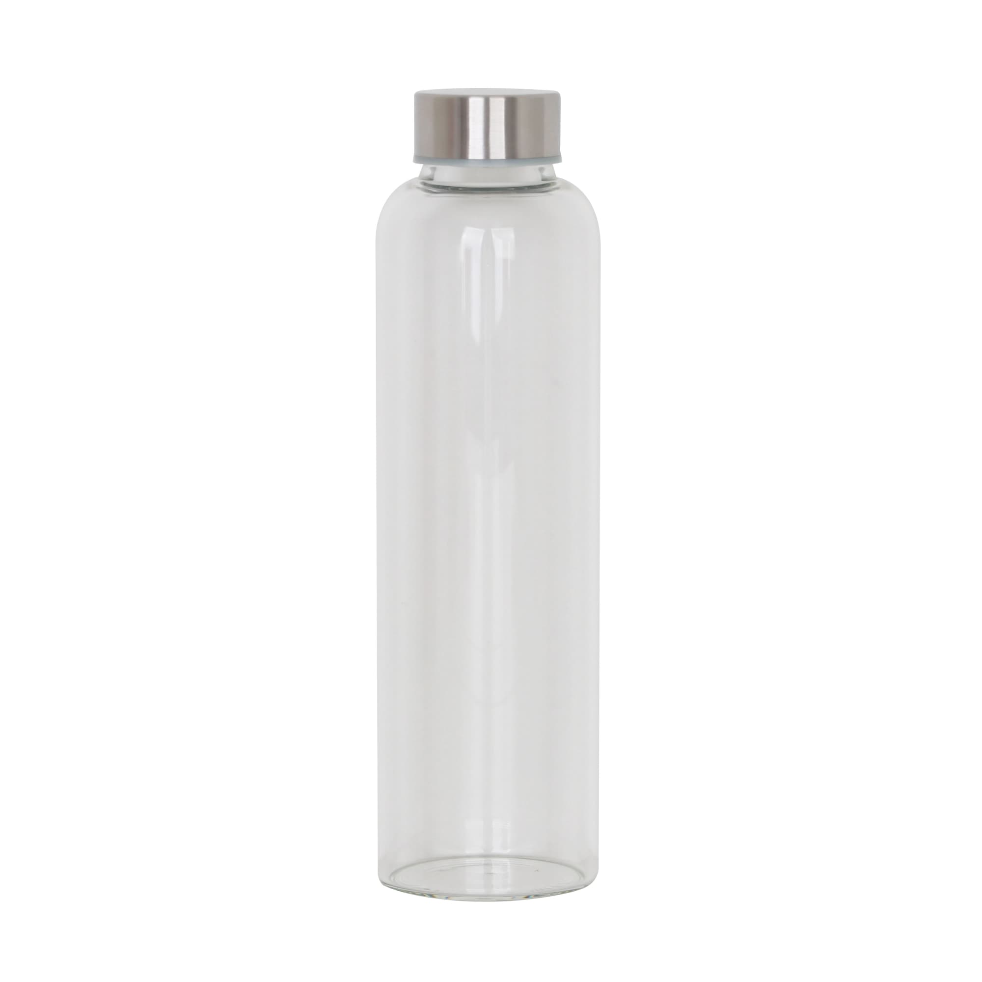 550ml Glass Drink Bottle with Stainless steel Lid