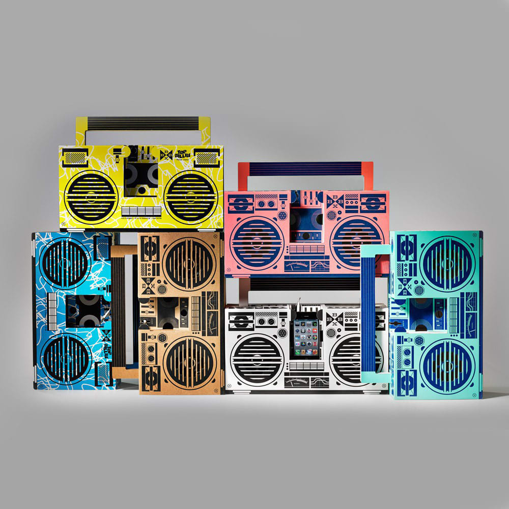 Custom Cardboard Boombox