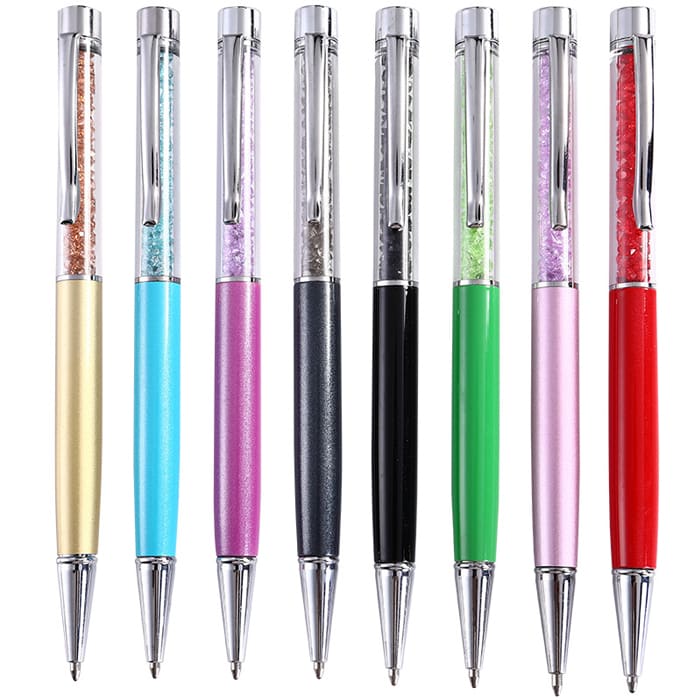 Dynamic Crystal Pens Black Ink Ballpoint Pens