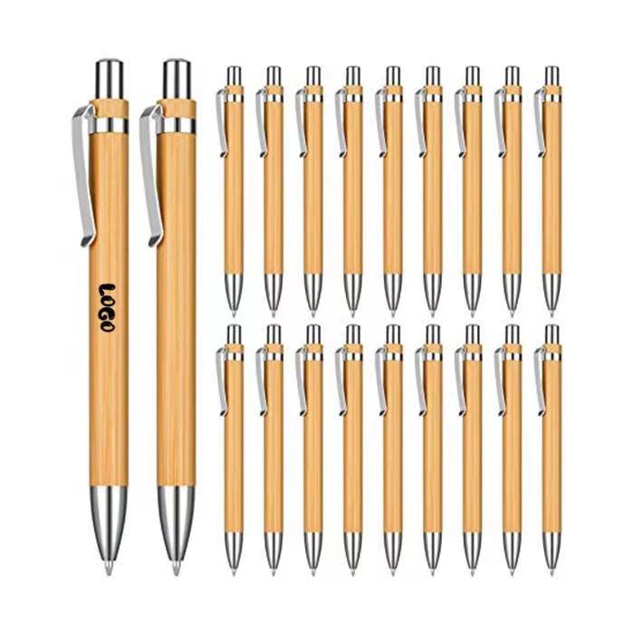 Bamboo Retractable Ballpoint Pen