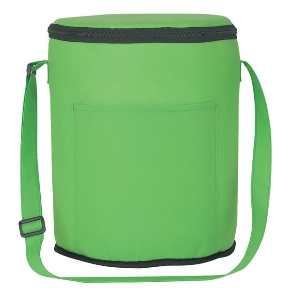 Cylinder Round Portable Insulated Lunch Shoulder Bag Lunch Box