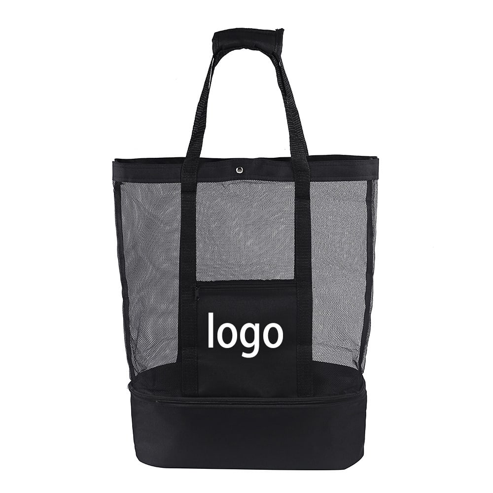 Mesh Beach Tote Bag Cooler Bag