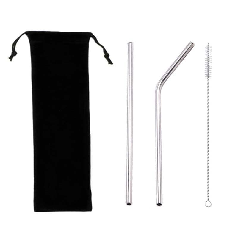 Stainless Steel Drinking Straw Set
