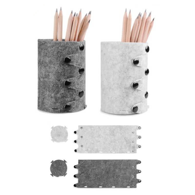 Foldable Wool Felt Brush Pen Container/Holder
