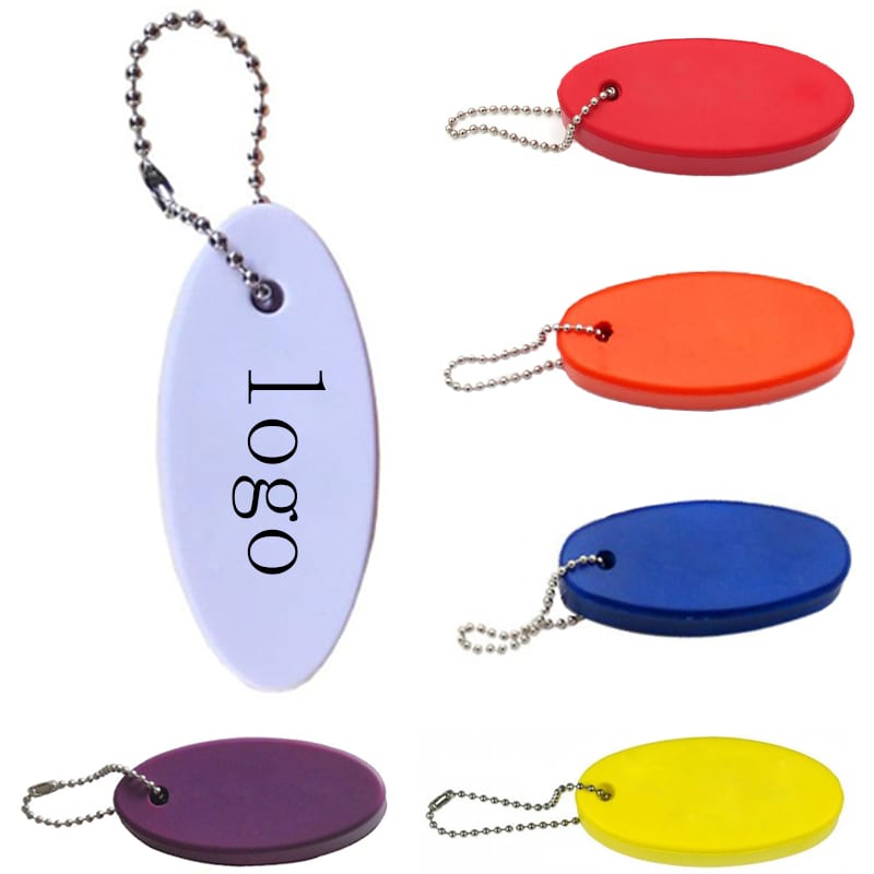 Oval Foam Floating Keychain