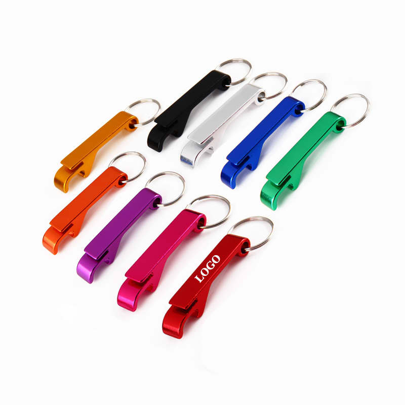 Aluminum Bottle/Can Opener Keychain