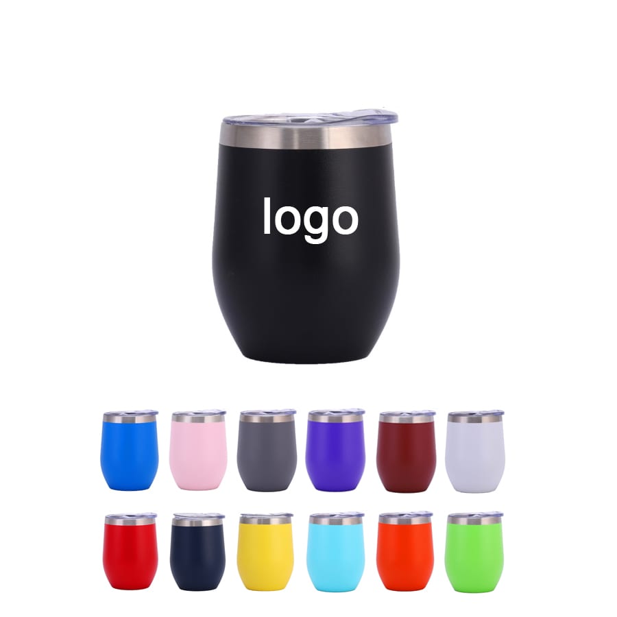 12 Oz. Double Wall Stainless Steel Vacuum Wine Cup