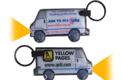 PVC Keyring with LED Light