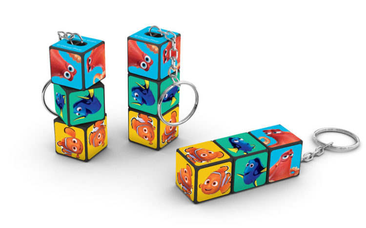 Rubik's Block Keyring