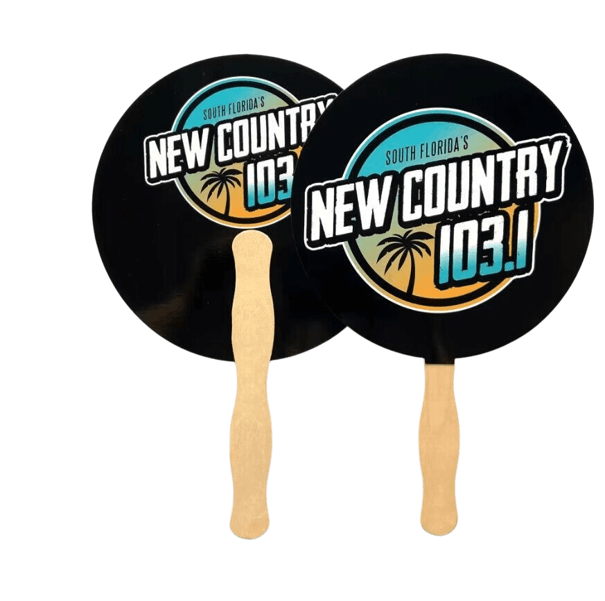 Cardboard Fan with Wooden Handle
