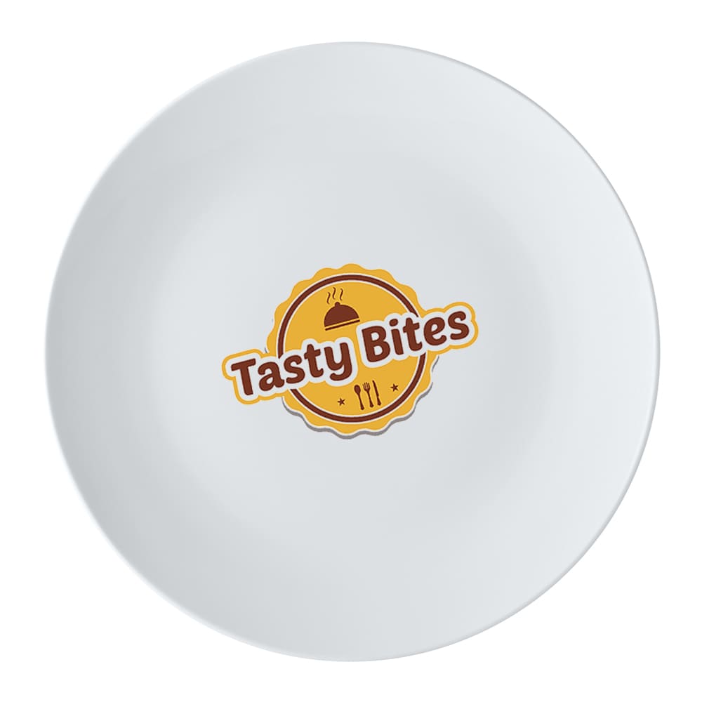White Basics Coupe Side Plate 19cm promotional product