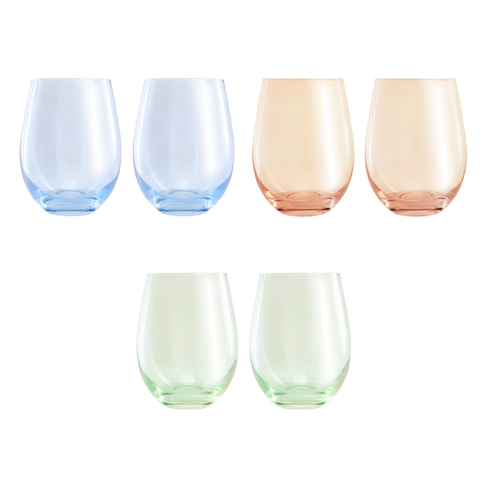 Glamour Stemless Glass 540ML Set of 2