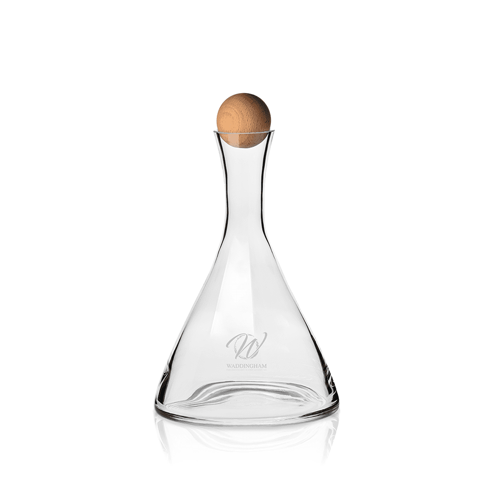 Krosno  Connoisseur Wine Decanter Beechwood Stopper 1L Gift