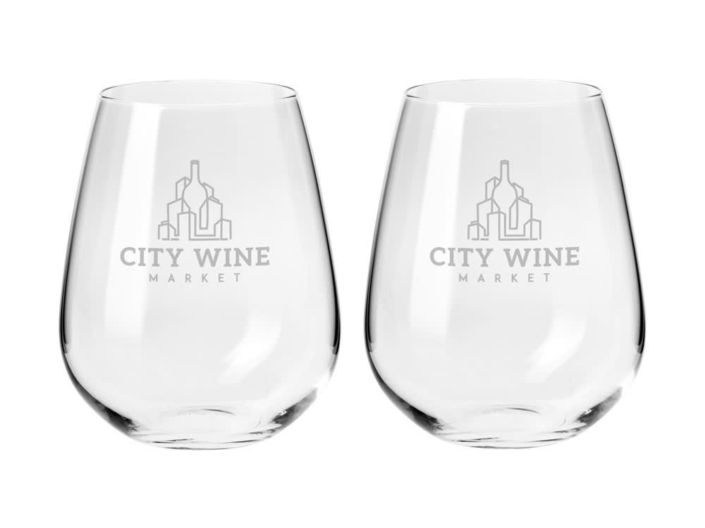 Krosno Duet Stemless Wine Glass 500ML set of 2 Gift boxed