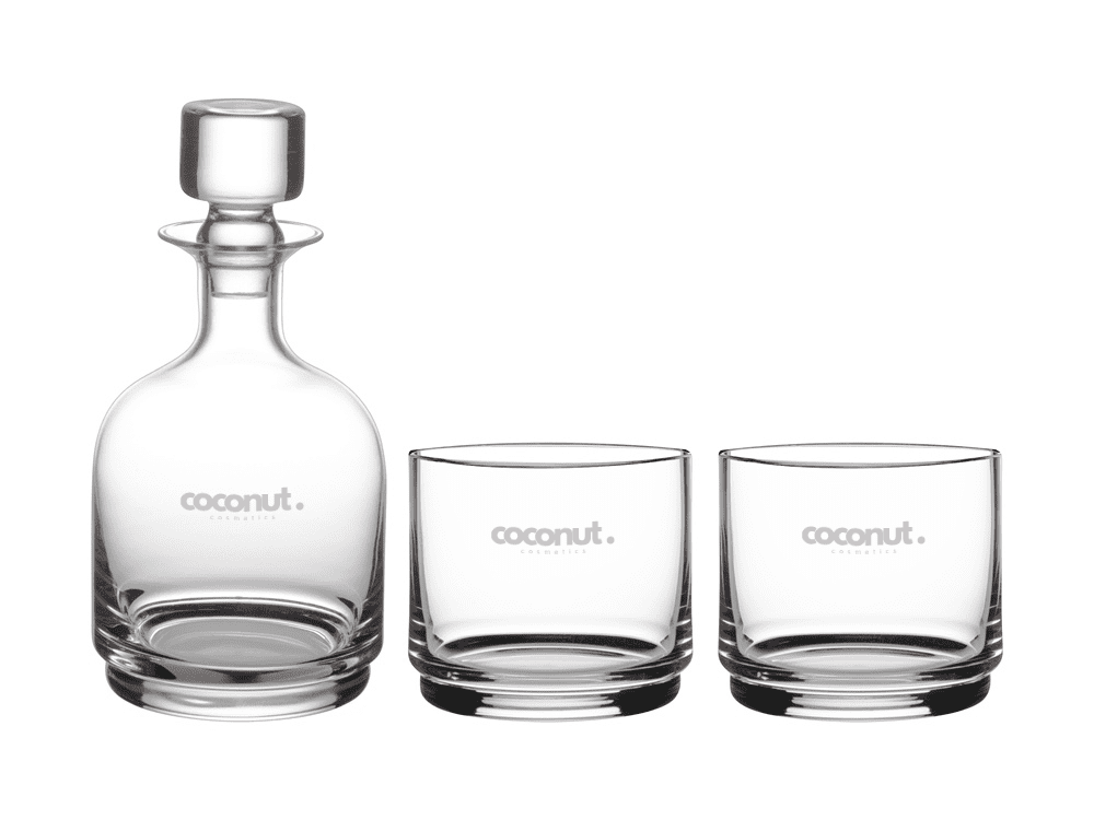 Maxwell & Williams Diamante Stacked Decanter 3pc Set promotional product