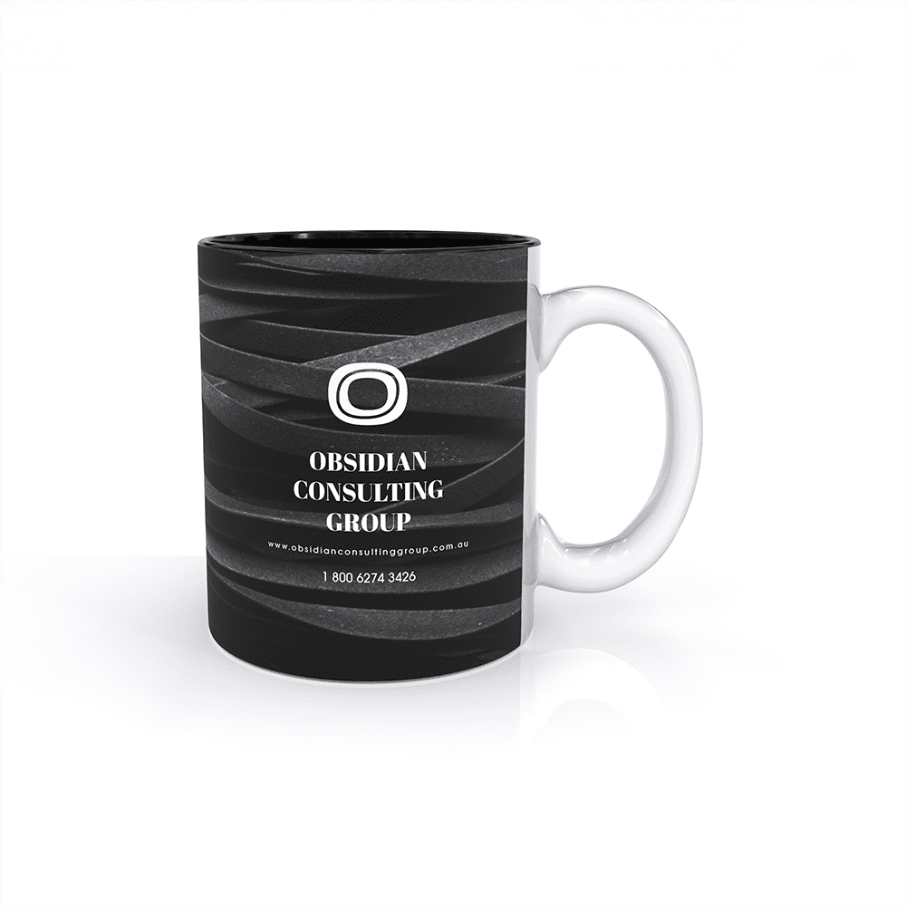 Sublimation Classic Can Mug White/Black