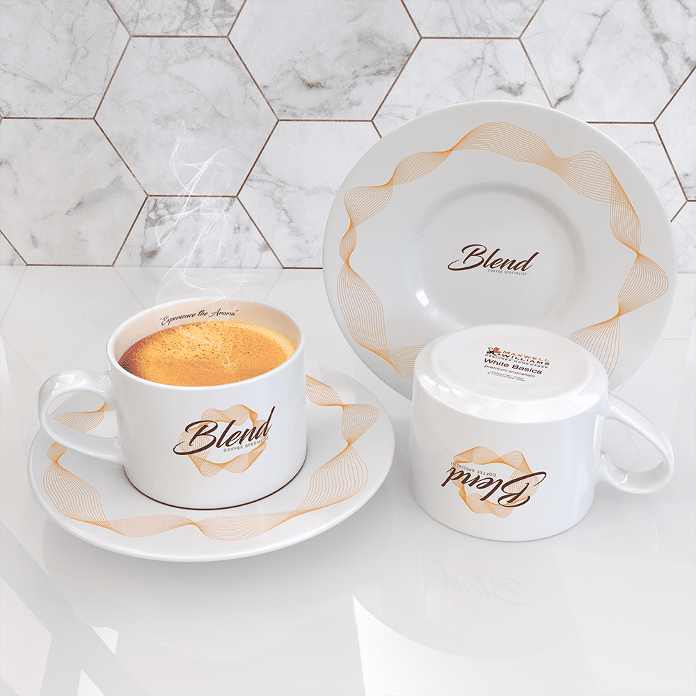 White Basics Straight Cup & Saucer 230ml