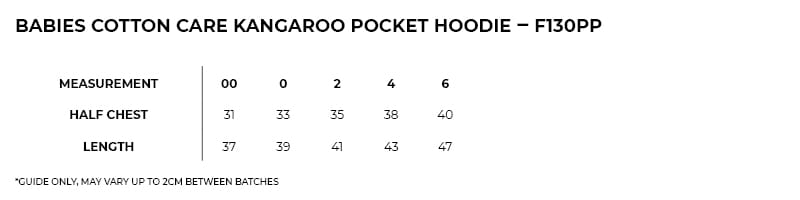 Babies' Cotton Care Kangaroo Pocket Hoodie - F130PP Image Black
