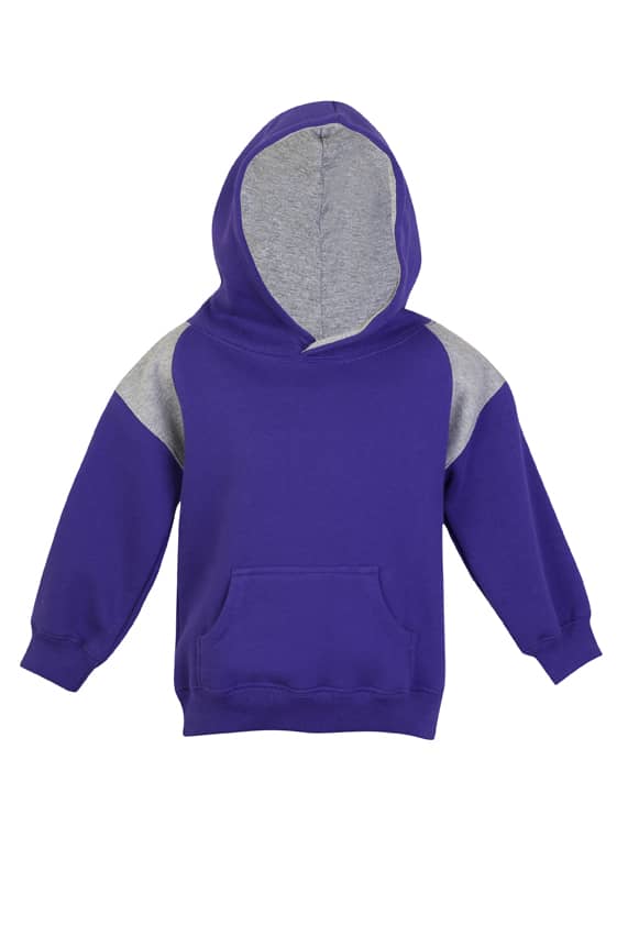 Kids Shoulder Contrast Panel Hoodies