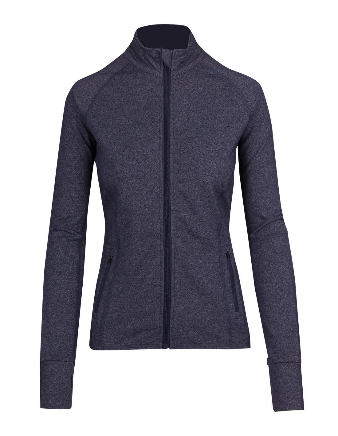 Womens Greatness Heather Jacket - F390LD Image Navy Heather