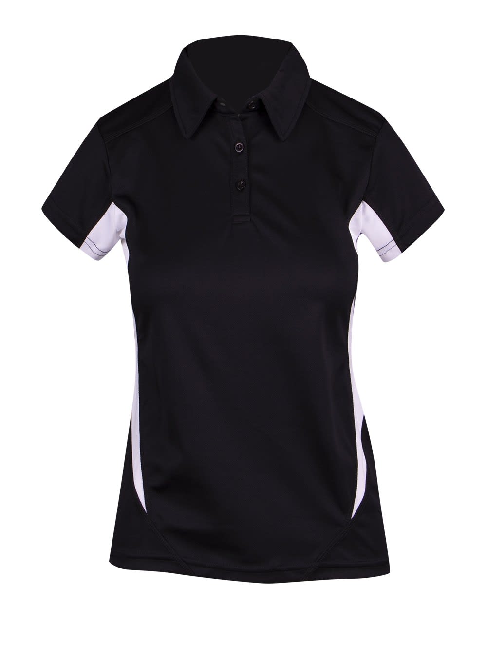 Women's Accelerator Polyester Polo - P446LD Image Black/White