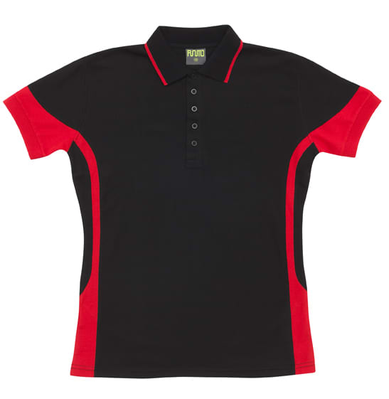 Women's Contrast Polycotton Polo - P519LD Image