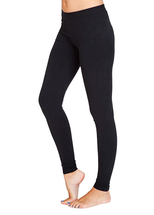 Womens Cotton Spandex Full Length Legging