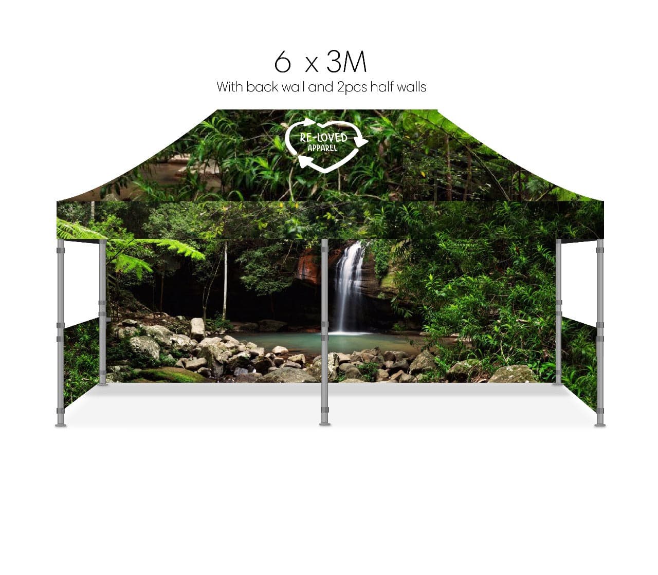 Sustainable rPET Pop-up Tent (3M X 6M)