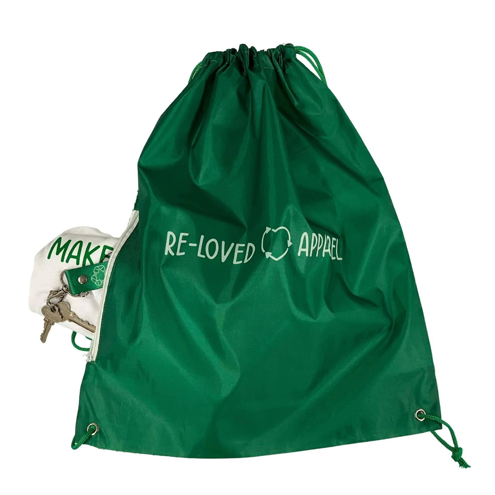 Skippy RPET Drawstring Backpack with Pocket - Small