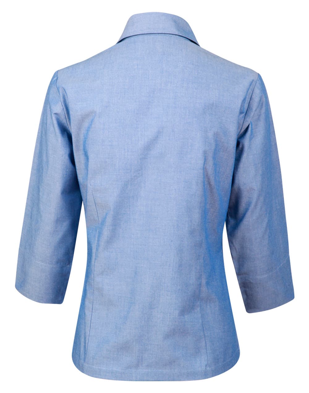 Ladies' wrinkle free chambray shirt 3/4 sleeve SH-BS04