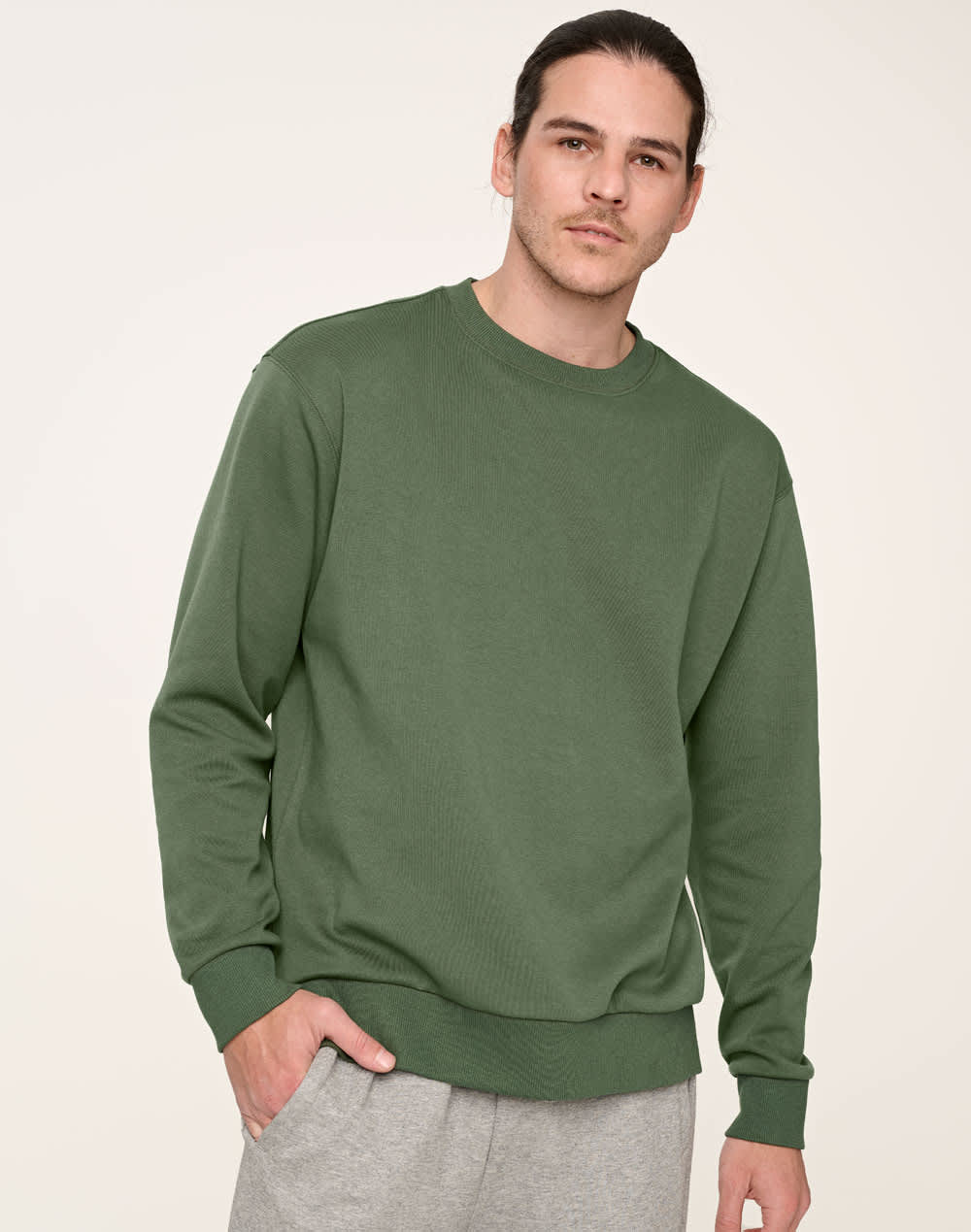 Unisex Airlayered CVC Crew Neck Sweater SH-FL05