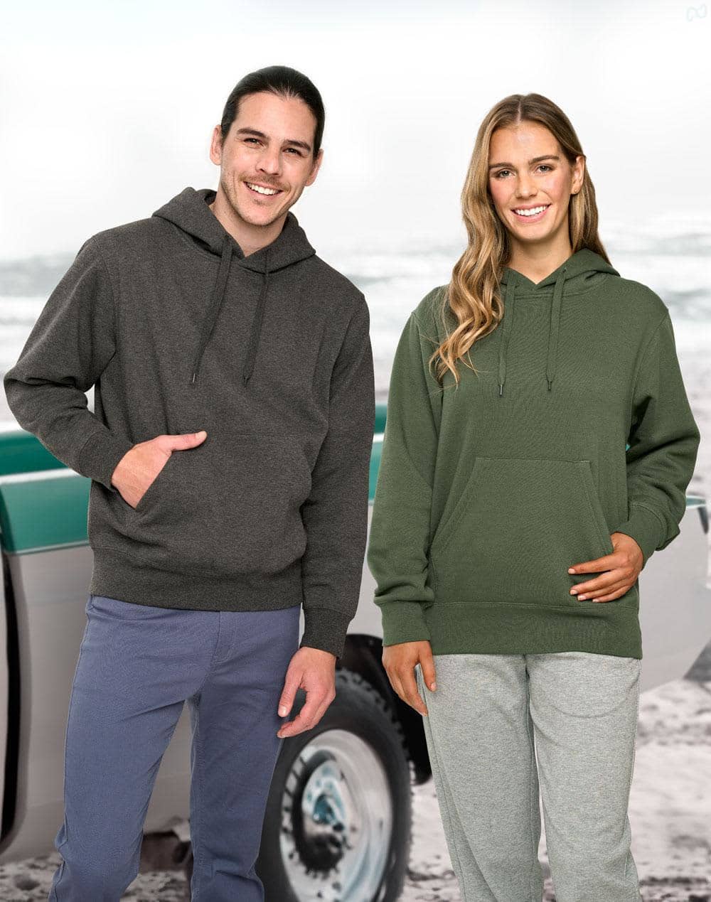Adult's Close Front  Contrast Fleecy Hoodie