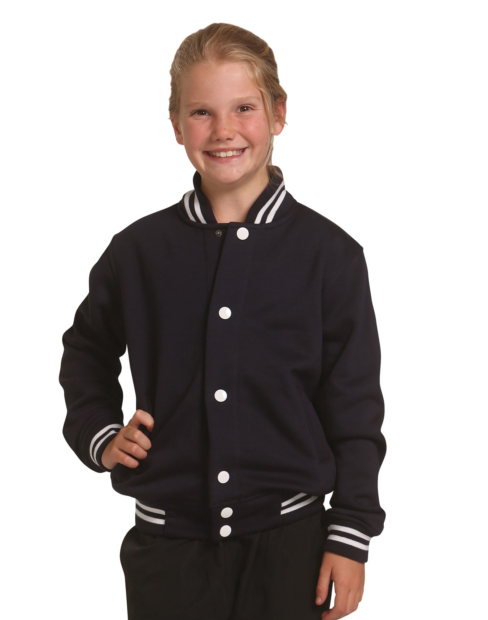 Kid's Fleece Varsity Jacket SH-FL11K